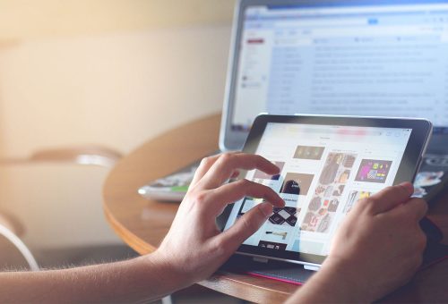 Tablet and laptop