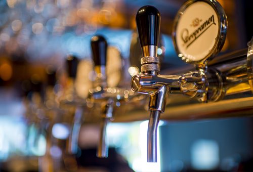 Beer taps in London