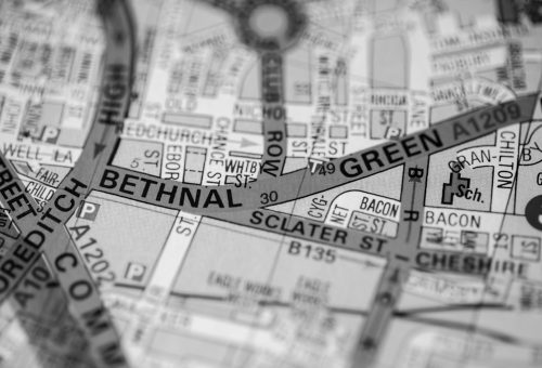 Bethnal Green OS map