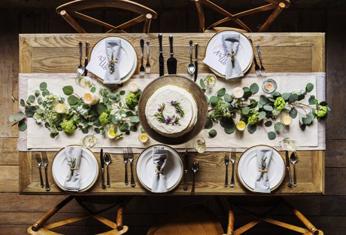 Christmas table decorations