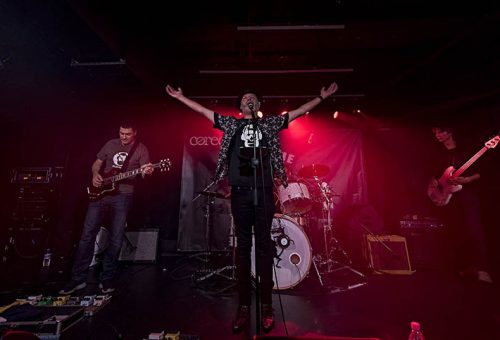 Band on stage