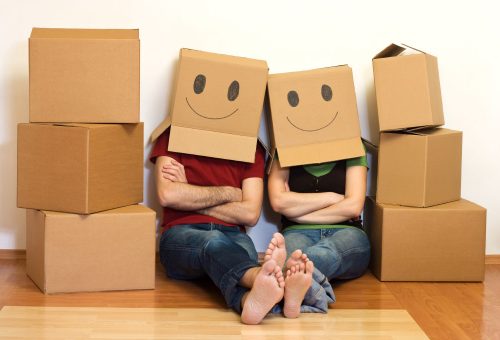 First Time Buyers Moving Boxes