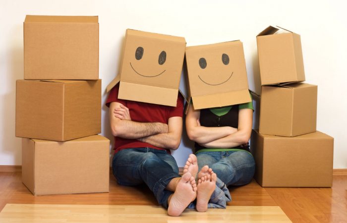 First Time Buyers Moving Boxes