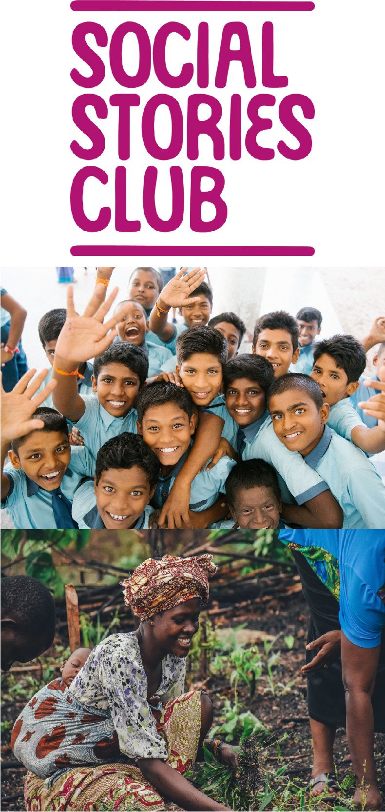 Group of smiling children, social club image