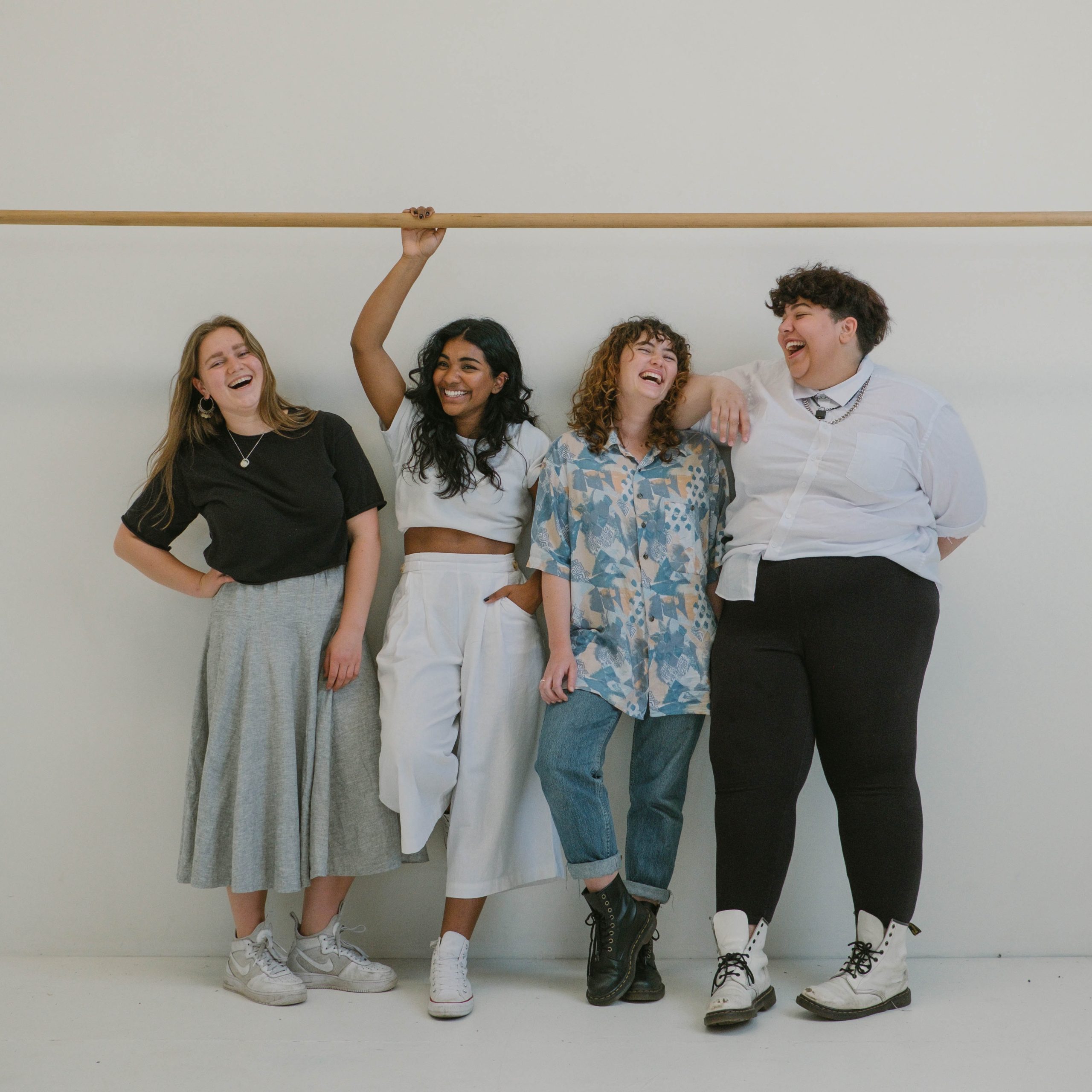 Group of friends celebrating together