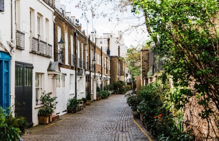 Row of houses in London