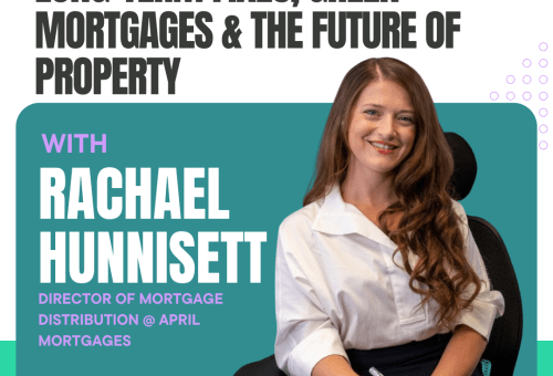 The Coreco Couch podcast graphic: Mortgages & the Future of Property, with Rachel
